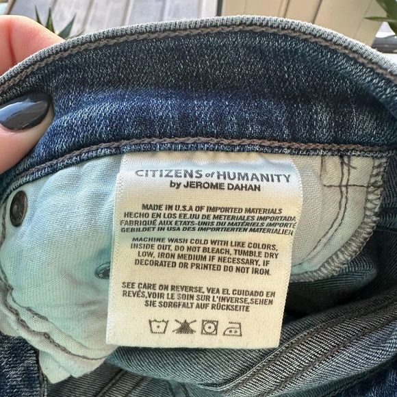 Citizens of Humanity High Rise Rocket Crop Womens Fizzle Skinny Jeans Size 26 - Picture 9 of 10